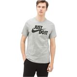 M Nsw Tee Just Do It Swoosh Erkek Tişört AR5006 AR5006-063 - Gri