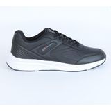 M.P. 231-1256 Zn Unisex Sneaker Spor Ayakkabı Cilt Deri - Siyah - Beyaz