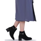 M.P. 242-228ZN Siyah Kadın 6cm Topuklu Bot
