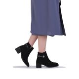 M.P. Mp 242-228Zn Siyah Kadın 6Cm Topuklu Bot 24AYC07668