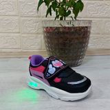 M.p One 3127 Siyah-Pembe Işıklı Fuspetli Bebe Spor Ayakkabı