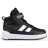 M.P One Büyük Çocuk Bağcıklı / Velcro Siyah-Beyaz Sneaker Bot - Siyah - Beyaz