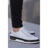 M.P. PRA Comfort Yüksek Taban Cilt Erkek Sneaker Ayakkabı (Beyaz)