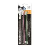 M-Pets 22 cm 2'li Köpekler İçin Çift Taraflı Diş Fırçası