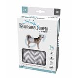 M-Pets 50.8-63.5 cm 2'li XL Erkek Köpekler İçin Yıkanabilir Külot Bez