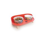 M-Pets Altitude Urban Style Kırmızı 450 ml Standlı Mama ve Su Kabı