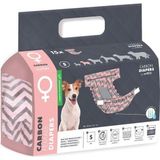 M-PETS CARBONLU DIAPERS DİŞİ KÖPEKLER İÇİN KÜLOT (S) 15Lİ