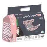 M-Pets Carbonlu Diapers Dişi Köpekler Için Külot Xxl 15LI - Pembe