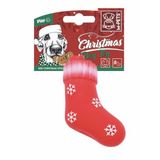 M-PETS CHRISTMAS RED STOCKING KÖPEK OYUNCAĞI 13CM