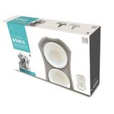 M-Pets Combi Ayaklı XL 2x1500 ml Melamin Mama Kabı