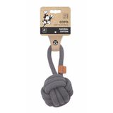 M-PETS COTO GREY LOOP BALL 11CM ÇEKMELİ ÖRGÜ TOP OYUNCAK