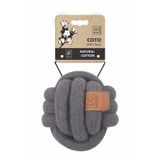 M-Pets Coto Örgü Top 15 cm Gri Köpek Oyuncağı