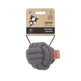 M-Pets Coto Örgü Top Köpek Oyuncağı Gri 9,5 Cm