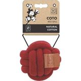 M-Pets Coto Red Ball Örgü Top Köpek Oyuncağı 9,5 Cm