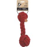 M-Pets Coto Red Duo Ball Örgü Köpek Oyuncağı 28 Cm