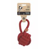 M-PETS COTO RED LOOP BALL 11CM ÇEKMELİ ÖRGÜ TOP OYUNCAK