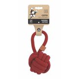 M-PETS COTO RED LOOP BALL 11CM ÇEKMELİ ÖRGÜ TOP OYUNCAK