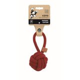 M-PETS COTO RED LOOP BALL 8CM ÇEKMELİ ÖRGÜ TOP OYUNCAK