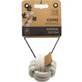 M-Pets Coto White Loop Ball 6.50 cm Örgü Top Köpekler İçin Oyuncak