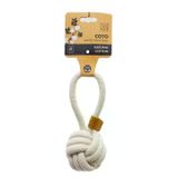 M-Pets Coto White Loop Ball 8 cm Örgü Top Köpek Oyuncağı