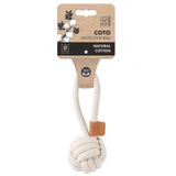 M-Pets Coto White Loop Ball Çekmeli Örgü Top Oyuncak 6,5Cm