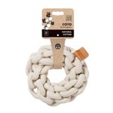 M-PETS COTO WHITE RING 13CM ÖRGÜ HALKA OYUNCAK