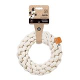 M-Pets Coto White Ring 18 cm Örgü Halka Köpek Oyuncağı