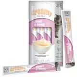 M-Pets Creamy Fonksiyonel Joint Bone Sığır Etli Tavuklu ve Somonlu 4x15 gr Krema Kedi Ödülü