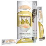 M-Pets Creamy Fonksiyonel Skin Coat Ton Balıklı ve Somonlu 4x15 gr Krema Kedi Ödülü