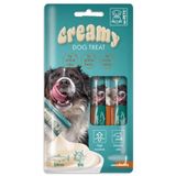M-Pets Creamy Somon Balıklı ve Biftekli Sıvı 4x15 gr Köpek Ödülü