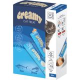 M-Pets Creamy Ton Balıklı ve Karidesli Krema Kedi Ödül Maması 25*15 Gr