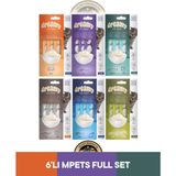 M-Pets Creamy Yengeçli / Ton Balıklı / Ton Balıklı & Deniz Taraklı / Morina Balıklı & Biftekli / Ton Balıklı & Karidesli / Somonlu & Biftekli Kedi Krema Ödül Maması Seti 24x15 gr