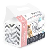 M-Pets Diapers Dişi Köpekler İçin Külot Bez Large 10 Lu 32X52 Cm