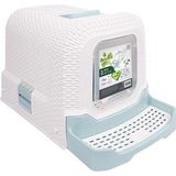 M-Pets Eco Mavi 69x42x41 cm Rattan Kapalı Kedi Tuvaleti