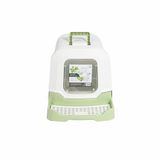 M-PETS ECO RATTAN KAPALI KEDİ TUVALETİ WHİTE/GREEN