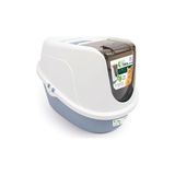 M-Pets Eco Tima Kapalı Kedi Tuvaleti Large Okyanus Mavisi 60 x 45 x 42 cm