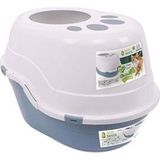 M-Pets Eco Tima Kapalı Kedi Tuvaleti Mavi 63X49x42 Cm