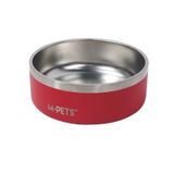 M-Pets Eskimo Çift Cidarlı 1250 ml Kırmızı Köpek Mama ve Su Kabı