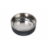 M-Pets Eskimo Çift Cidarlı Mama ve Su Kabı 1.25lt (Siyah)