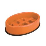 M-Pets Fishbone 1200 ml 27.5x19.7x6 cm Turuncu Yavaş Beslenme Mama Kabı