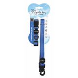 M-Pets Gentle XS Mavi Köpek Boyun Tasması ve Gezdirme Kayışı Seti