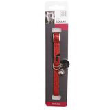 M-Pets Glitter Simli Zilli Silver Red Kedi Boyun Tasması