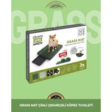 M-Pets Grass Mat Çimli Çekmeceli Köpek Tuvaleti 58X46 cm - 001-Beyaz