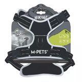 M-Pets Hiking Reflektörlü Köpek Göğüs Tasması Siyah Medium 40-75 Cm