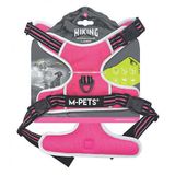 M-Pets Hiking Reflektörlü L Pembe 45-95 cm Köpek Göğüs Tasması
