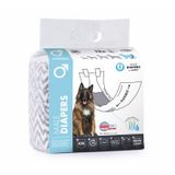 M-Pets Karbonlu Diapers 55-85 cm XXL 12'li Erkek Köpekler İçin Külot Bez