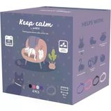 M-Pets Keep Calm Calming Sakinleştirici Kedi Tasması 4 Lü Mix Color