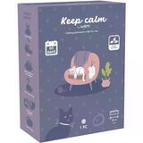 M-Pets Keep Calm Calming Sakinleştirici Kedi Tasması Gri
