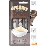 M-Pets Krema Kedi Ödül Maması 4*15 gr Morina Balıklı ve Biftekli Lezzetli Ödül