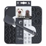 M-Pets Lecca 20.8x20.8 M Siyah Kedi ve Köpekler İçin Kaşıklı Yavaş Beslenme Ödül Matı